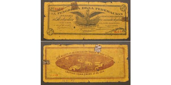 25 Centavo United Mexican States (1867 - )  