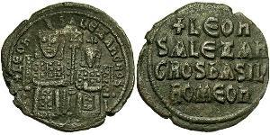 $20000 Follis Imperio bizantino (330-1453) Bronce León VI el Sabio (866-912)