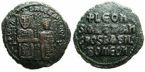 $20000 Follis Byzantine Empire (330-1453) Bronze Leo VI Wise (866-912)