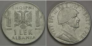 0.2 Lek Albanian Kingdom (1939-1943) Stahl Viktor Emanuel III. (Italien) (1869 - 1947)