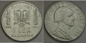 0.2 Лек Королевство Албании (1939-1943) Сталь Виктор Эммануил III (1869 - 1947)