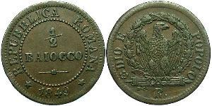 0.5 Baiocco Vatican (1926-) Cobre 