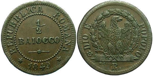 0.5 Baiocco 梵蒂冈 銅 