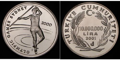 10000000 Lira Turchia (1923 - ) Argento 
