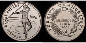 10000000 Lira Turkey (1923 - ) Silver 