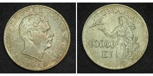 100000 Leu Reino de Rumanía (1881-1947) Plata Miguel I de Rumania