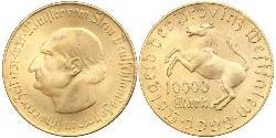 10000 Mark Allemagne Laiton 
