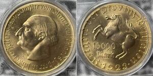 10000 Mark Allemagne Laiton 