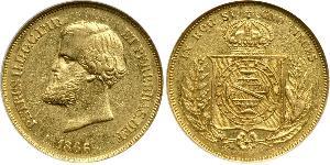 10000 Reis Empire of Brazil (1822-1889) Gold 