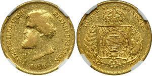 10000 Reis Empire of Brazil (1822-1889) Gold 