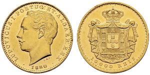 10000 Reis Kingdom of Portugal (1139-1910) Gold Ludwig I. (Portugal) (1838 - 1889)