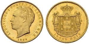 10000 Reis Kingdom of Portugal (1139-1910) Gold Ludwig I. (Portugal) (1838 - 1889)