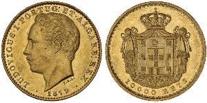 10000 Reis Kingdom of Portugal (1139-1910) Gold Ludwig I. (Portugal) (1838 - 1889)