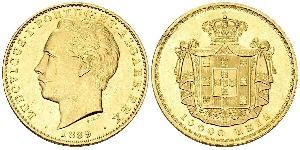 10000 Reis Kingdom of Portugal (1139-1910) Gold Ludwig I. (Portugal) (1838 - 1889)