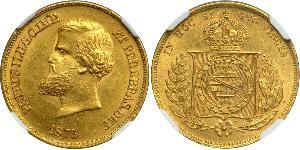 10000 Reis Imperio del Brasil (1822-1889) Oro 