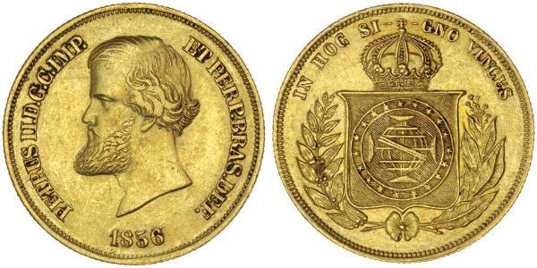 10000 Reis Imperio del Brasil (1822-1889) Oro 