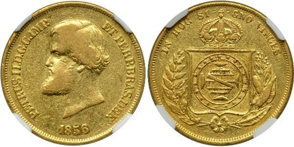 10000 Reis Imperio del Brasil (1822-1889) Oro 