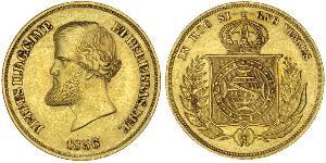 10000 Reis Impero del Brasile (1822-1889) Oro 