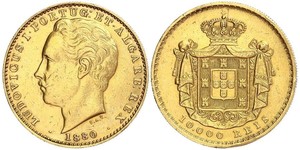 10000 Reis Reino de Portugal (1139-1910) Oro Luis I de Portugal (1838 - 1889)