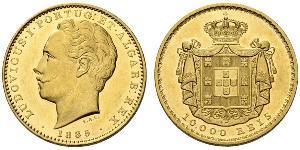 10000 Reis Reino de Portugal (1139-1910) Oro Luis I de Portugal (1838 - 1889)