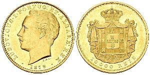 10000 Reis Reino de Portugal (1139-1910) Oro Luis I de Portugal (1838 - 1889)