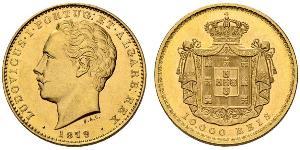 10000 Reis Reino de Portugal (1139-1910) Oro Luis I de Portugal (1838 - 1889)