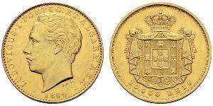 10000 Reis Reino de Portugal (1139-1910) Oro Luis I de Portugal (1838 - 1889)