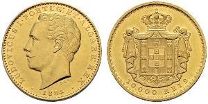 10000 Reis Reino de Portugal (1139-1910) Oro Luis I de Portugal (1838 - 1889)
