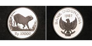 10000 Rupia Indonesia Plata 