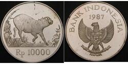 10000 Rupiah Indonesien Silber 