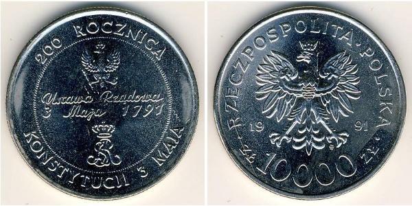 10000 Zloty 波兰 銅/镍 