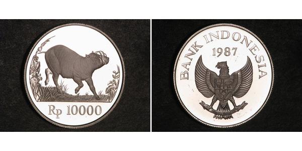 10000 Индонезийская рупия Индонезия Серебро 
