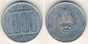 1000 Austral Argentina (1861 - ) Alluminio 