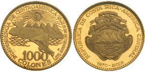 1000 Colon Costa Rica Gold 