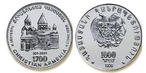 1000 Dram Armenia (1991 - ) Plata 