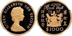 1000 Dólar Hong Kong Oro Isabel II (1926-2022)