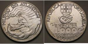 1000 Escudo République portugaise (1975 - ) Argent 