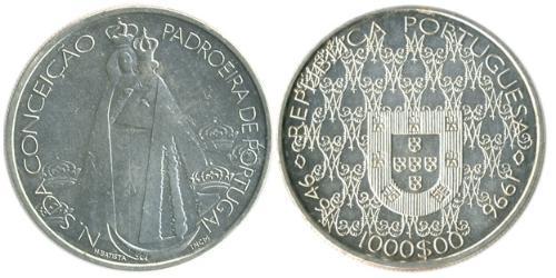 1000 Escudo République portugaise (1975 - ) Argent 