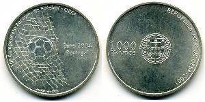 1000 Escudo Portogallo (1975 - ) Argento 