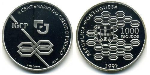 1000 Escudo Portogallo (1975 - ) Argento 