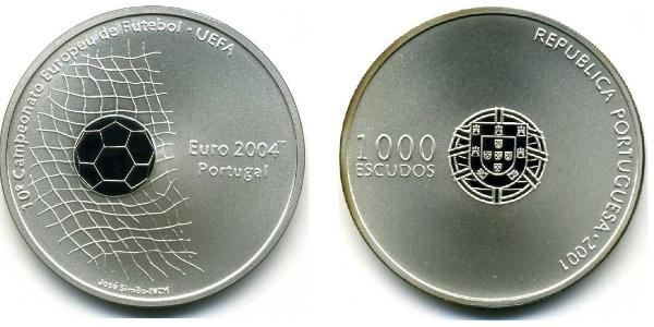 1000 Escudo Portogallo (1975 - ) Argento 
