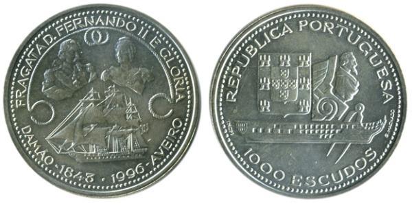 1000 Escudo Republica Portuguesa (1975 - ) Silber 