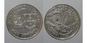 1000 Escudo 葡萄牙 銀 