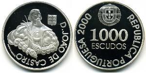 1000 Escudo 葡萄牙 銀 