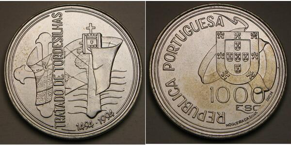 1000 Escudo 葡萄牙 銀 