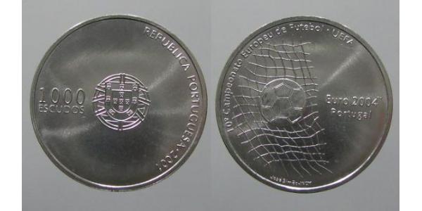 1000 Escudo 葡萄牙 銀 