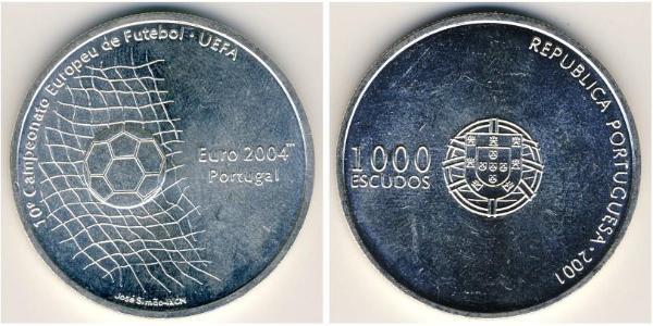 1000 Escudo 葡萄牙 銀 