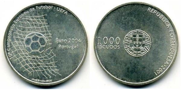1000 Escudo 葡萄牙 銀 
