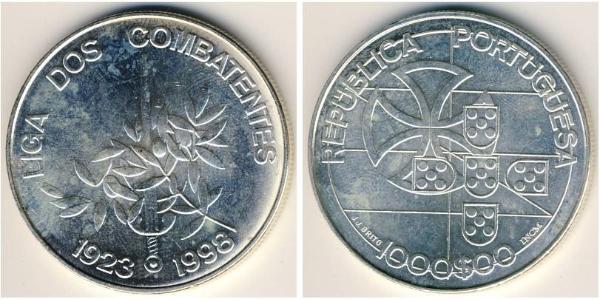1000 Escudo 葡萄牙 銀 