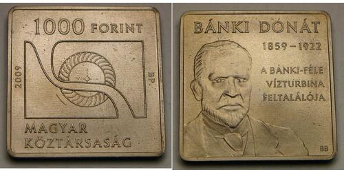 1000 Forint Hungary Copper 